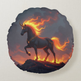 Cojín Redondo „2026 – Das Jahr des Feuerpferds“