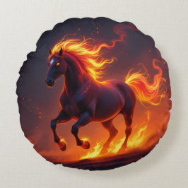 Cojín Redondo „2026 – Das Jahr des Feuerpferds“