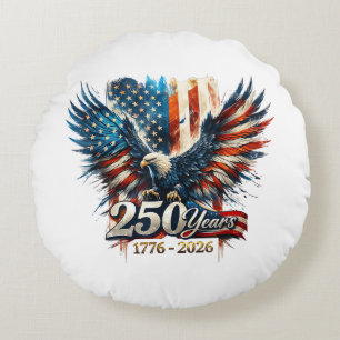 Cojín Redondo 250 Años Aniversario de América 250º Día de la Ind
