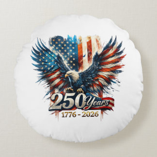 Cojín Redondo 250 Años Aniversario de América 250º Día de la Ind