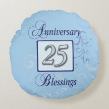 25 años en azul y plata