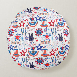 Cojín Redondo 4.º patrón de julio 01x4