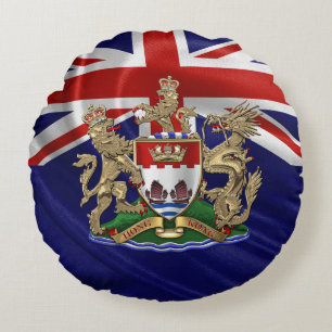 Cojín Redondo [600] Hong Kong - 1959-1997 Escudo de armas