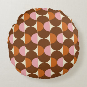 Cojín Redondo 70s retro vintage pattern backgroundvintage, geome