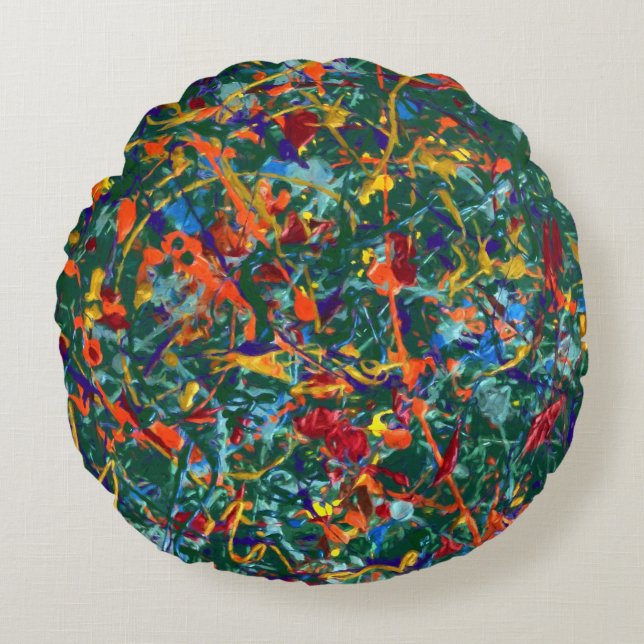 Cojín Redondo #818 Transmogrificación (Anverso)