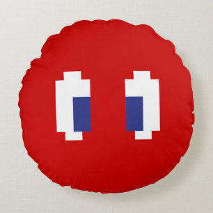 Cojín Redondo 8 bits Pixel Manga Eyes