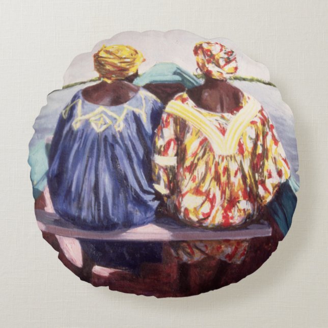 Cojín Redondo A la isla 1998 (Anverso)