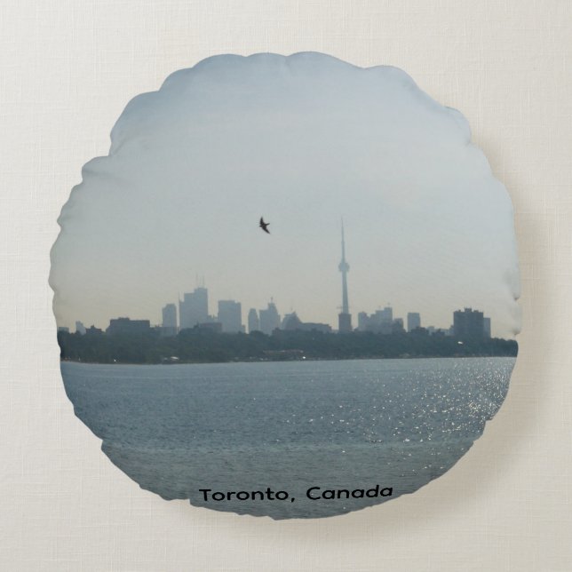 Cojín Redondo A view of Toronto Round Pillow (Anverso)