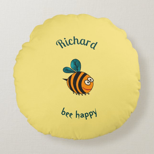 Cojín Redondo Abeja (Anverso)