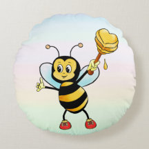Abeja Bumble Cute Honey con Corazón en Color Paste