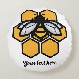 Cojín Redondo abeja vuela