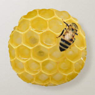 Cojín Redondo abeja y abeja