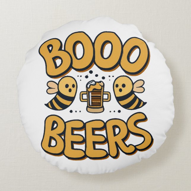Cojín Redondo Abejas Boo (Reverso)