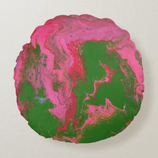 Cojín Redondo Abigail 1 Loco Abstrato Pillow