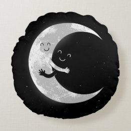 Cojín Redondo Abrazo de la luna