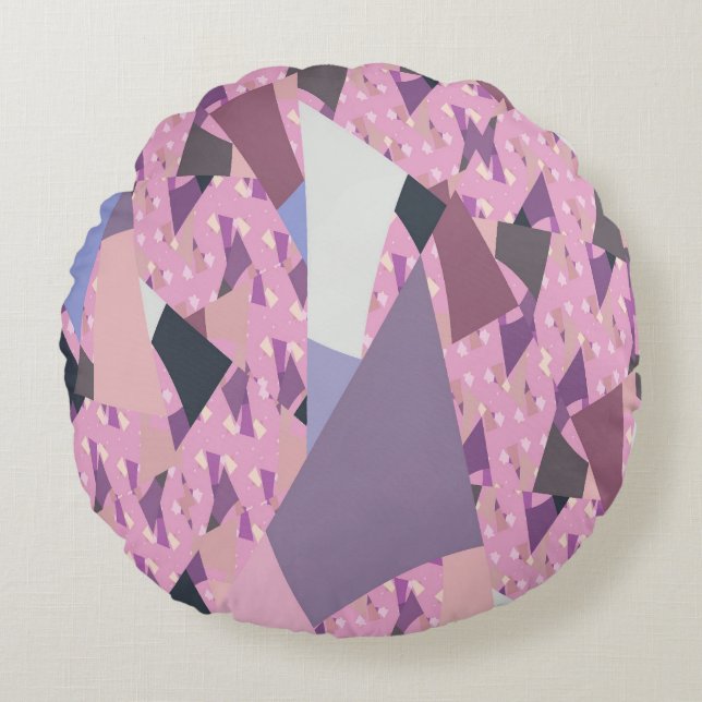 COJÍN REDONDO ABSTRACCIÓN DE LAS ARENAS DE SOL (Anverso)