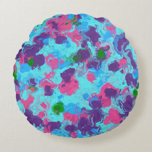 Cojín Redondo Abstract Splatt