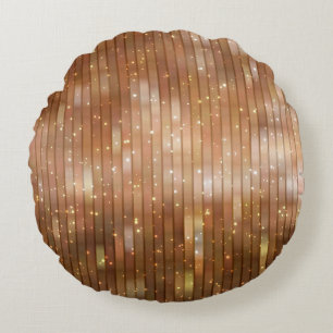 Cojín Redondo abstracto de fondo beige brillante abstracto, arte