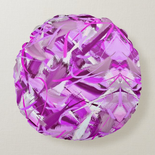 Cojín Redondo Abstrato (Anverso)