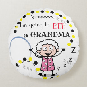 Cojín Redondo Abuela a ser personalizada.