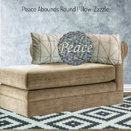 Cojín Redondo Abundantes de la paz
