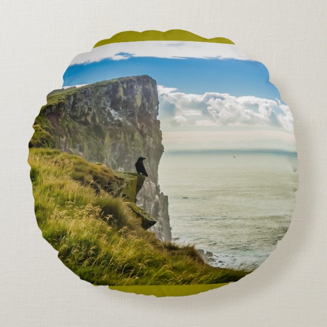 Cojín Redondo Acantilados de Latrabjarg, Islandia (Anverso)