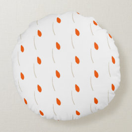 Cojín Redondo Acentos rojizos naturales