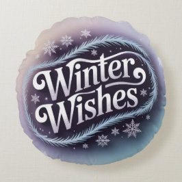 Cojín Redondo Acogedores Navidades Niños Pillow | Decoración fes