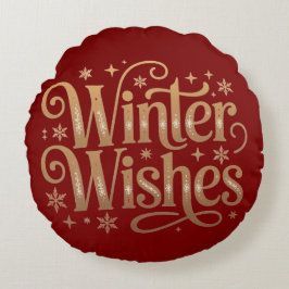 Cojín Redondo Acogedores Navidades Niños Pillow | Decoración fes