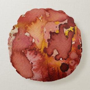 Cojín Redondo acuarela 3 del fondo