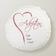 Adopción, puntos religiosos, amarillos con corazón