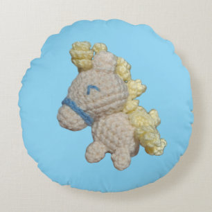 Cojín Redondo ¡Adorable Pony Amigurumi Pillow!