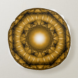 Cojín Redondo Adorno geométrico radiante brillante