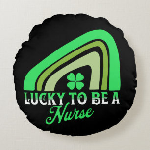 Cojín Redondo Afortunadamente ser enfermera Enfermera del Día