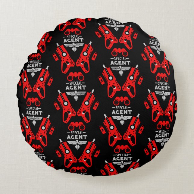 Cojín Redondo Agente especial Kid (Anverso)