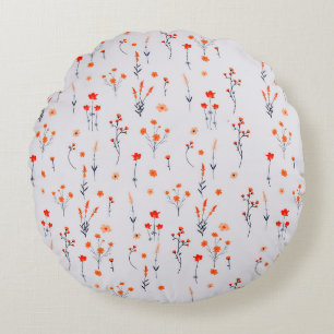 Cojín Redondo Agradable floral de Rosas blandos de época