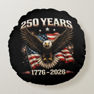 Cojín Redondo Águila Patriótica de los Estados Unidos 250 Aniver
