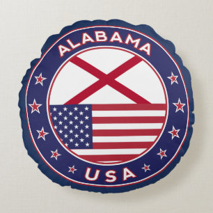 Cojín Redondo Alabama, Estados Unidos, Alabama