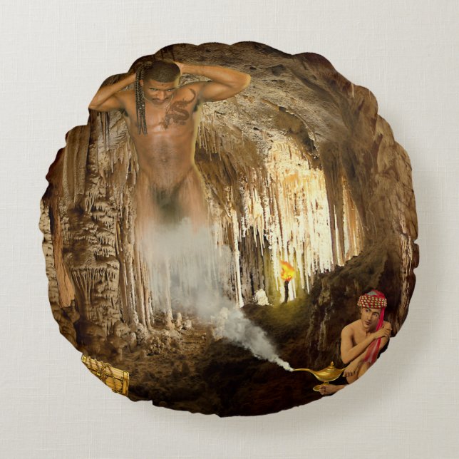 Cojín Redondo  Aladdin's Lover (Anverso)