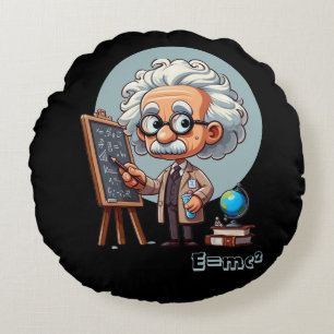 Cojín Redondo Albert Einstein