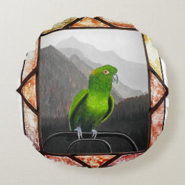 Cojín Redondo Aldo mi loro amazónico