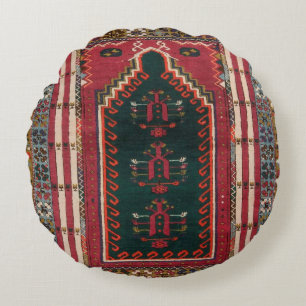 Cojín Redondo Alfombra Kilim Antigua Oriental
