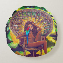 Algodón redondo con temática boho