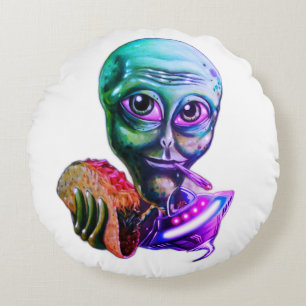 Cojín Redondo Alien