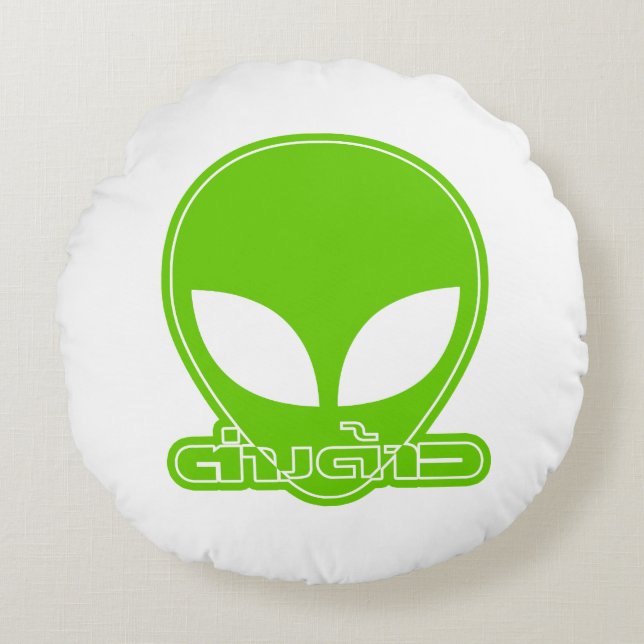 Cojín Redondo Alien [Extranjero] Tang Dao Inmo Guión del idioma  (Anverso)