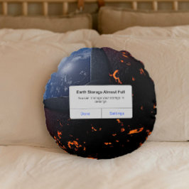 Cojín Redondo Almacenamiento terrestre casi completo