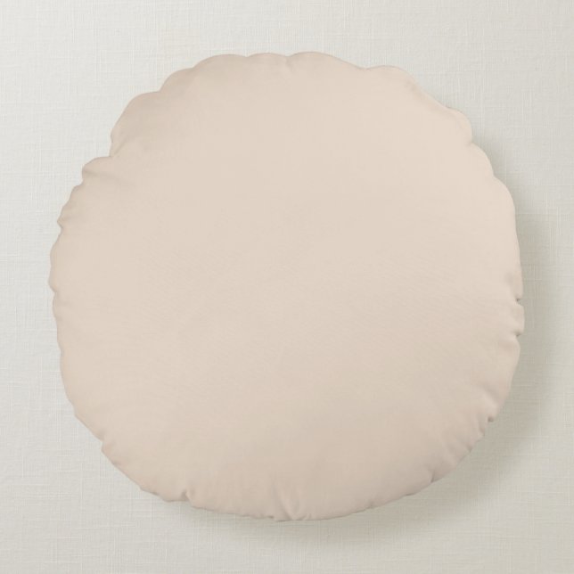 Cojín Redondo Almendro (color sólido) (Anverso)