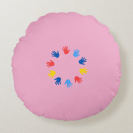 Cojín Redondo Almofada Redonda (40.64cm) Mãos