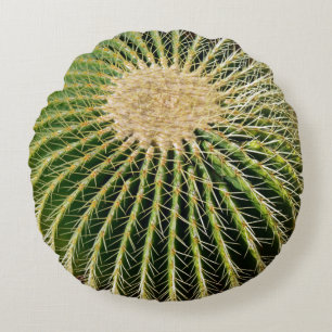 Cojín Redondo Almohadón de cactus con aspecto espinoso