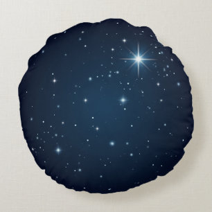 Cojín Redondo almohadón de cielo nocturno